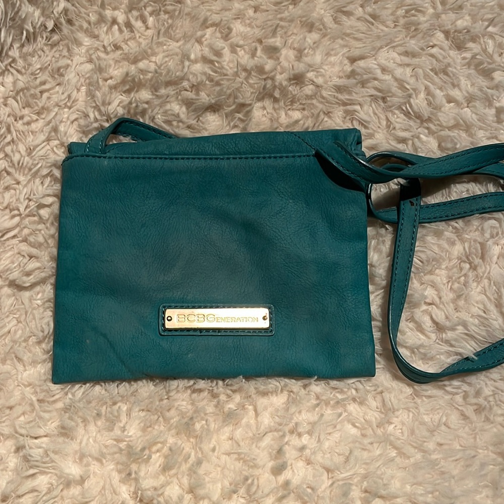 BCBG Teal Clutch/Crossbody